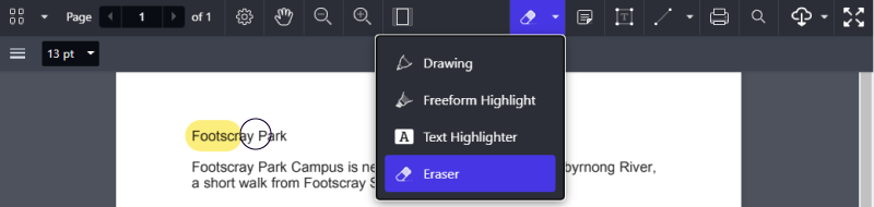 annotate eraser