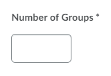 Number of Groups