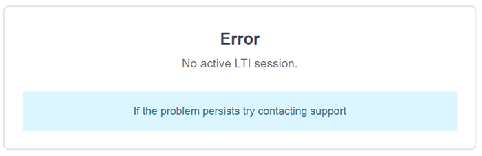 h5p no active lti session error