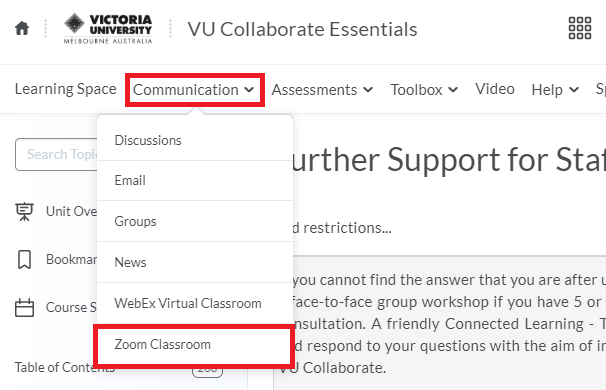 communication zoom classroom