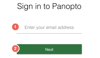 sign in to panopto