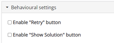 2.1 disabled Retry and show solutions on quiz types