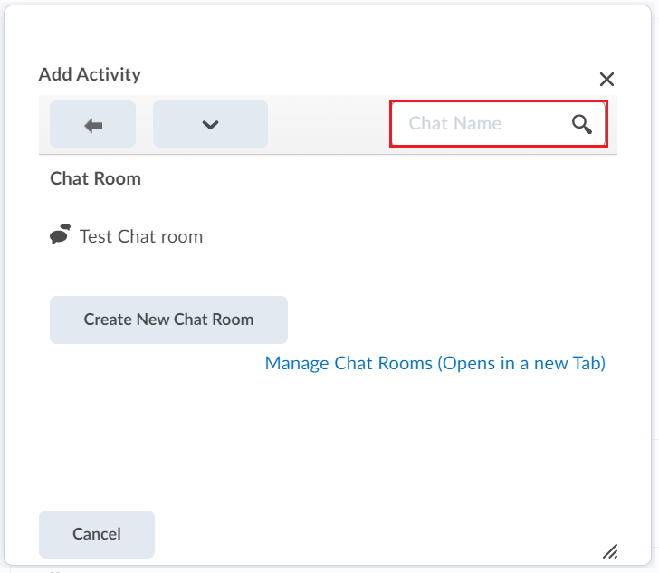 Add a chat room into a module