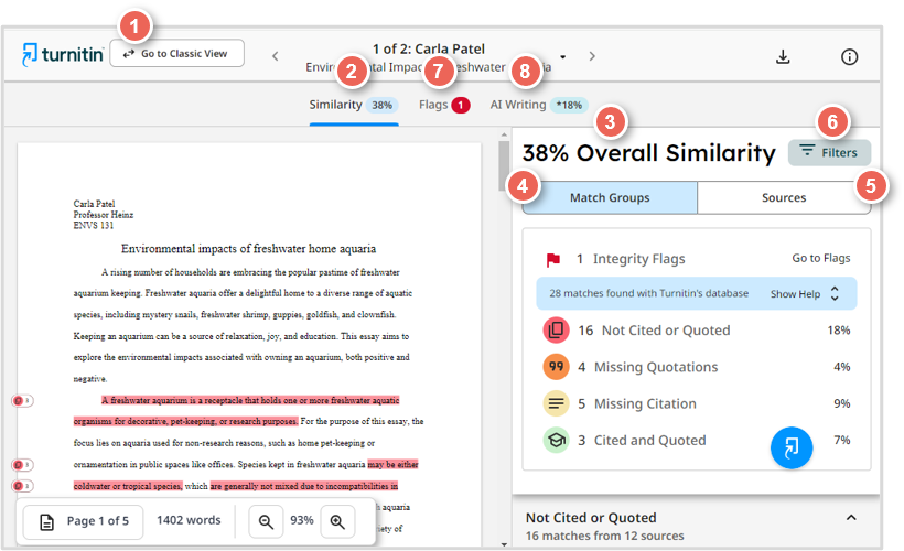 enhanced report view overview