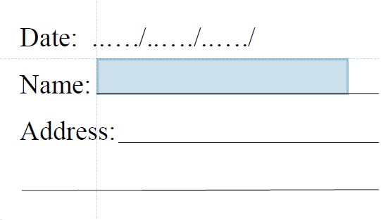 Align the text field