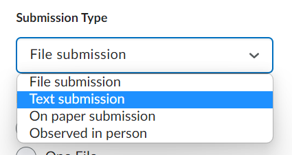 submission type