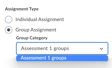select group category