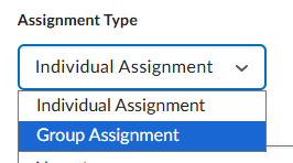 switch to group assessment