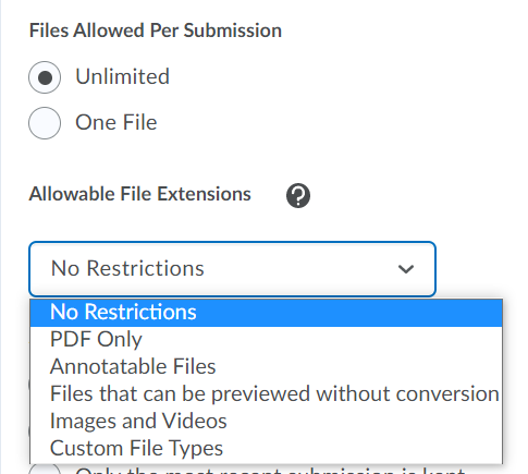 Dropbox Files allowed and restrictions