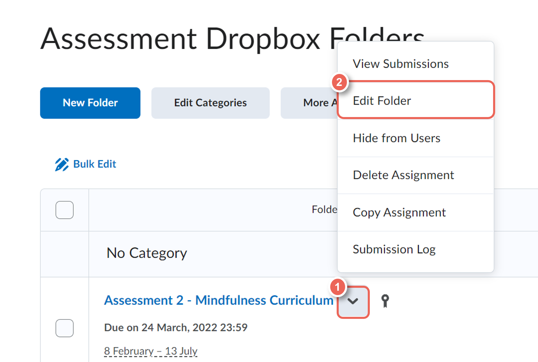 Edit Assessment Dropbox 2