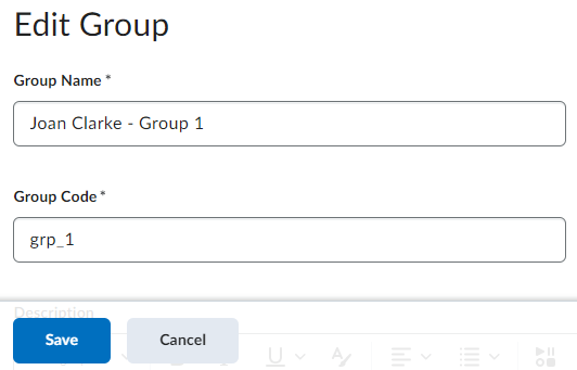 edit group name