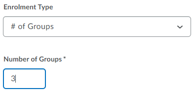 enrolment type number of groups