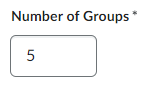 number of groups