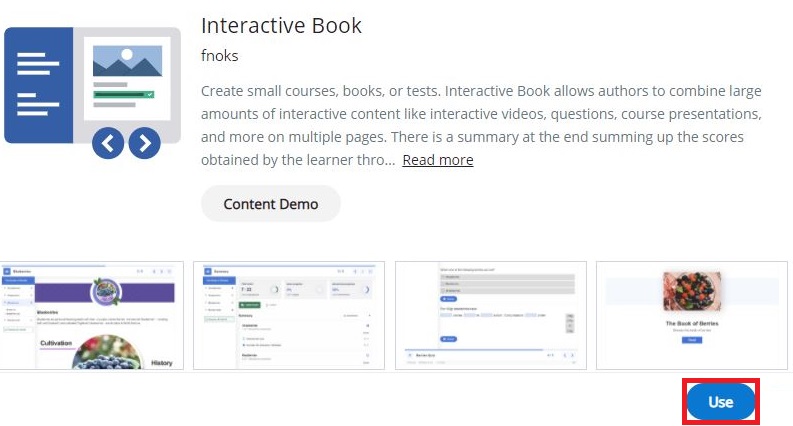 Create Interactive Book by Selecting Use