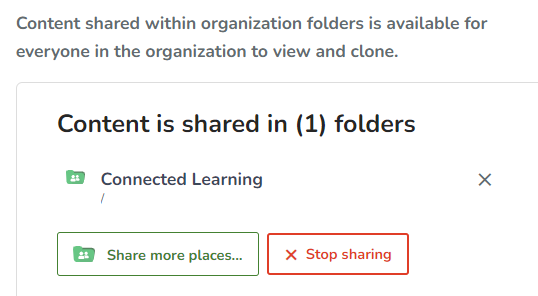 4 stop sharing in folder
