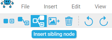 select insert sibling node