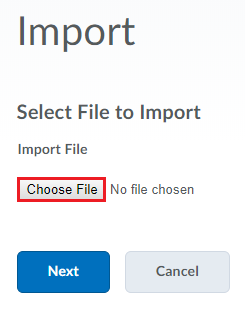 3. import file window