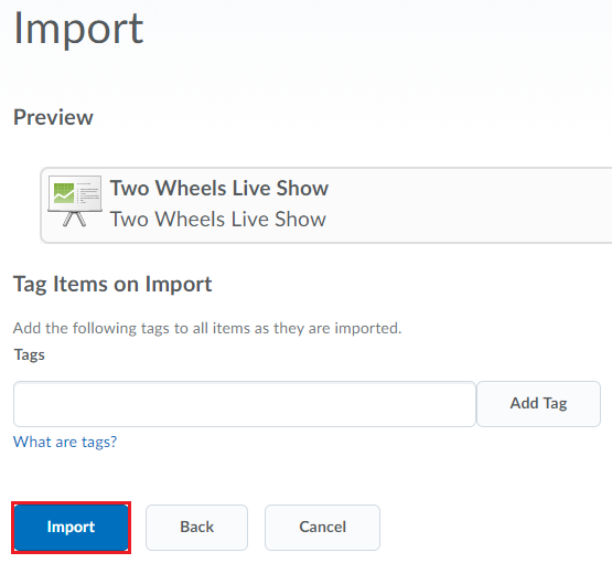 4. import file confirm