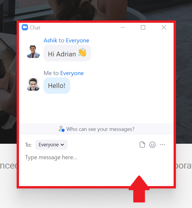 Floating Chat Window