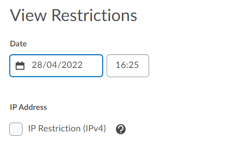 4 view restrictions