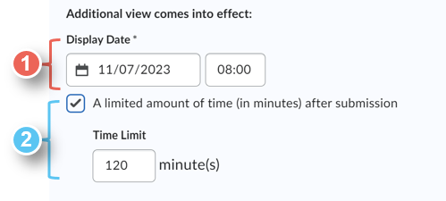 qz additional view time settings