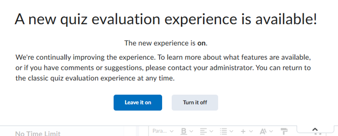 leave one the new quiz experience