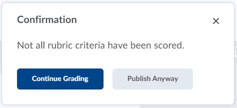 Continue Grading and Publish Anyway icon