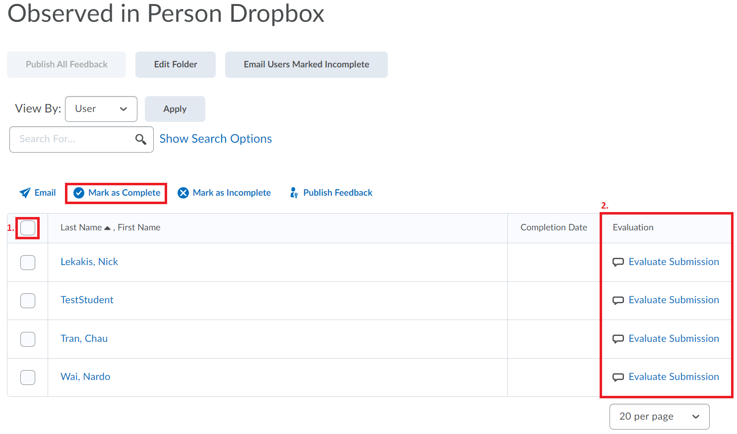 Observed in Person Dropbox