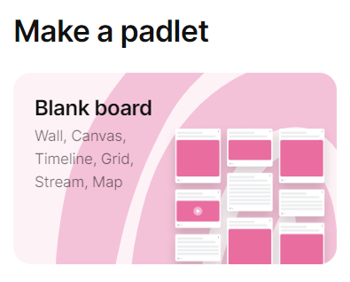 make a blank board option