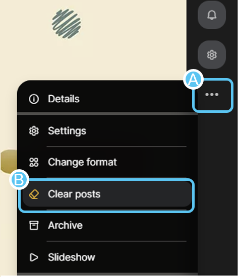 padlet clear all posts