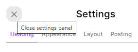vp close settings panel
