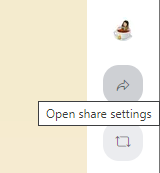 vp open share settings smaller