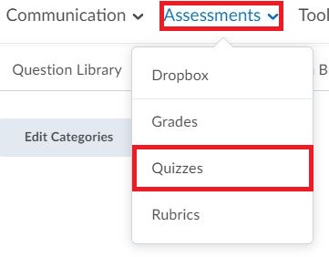 Select Assessments and Quizzes