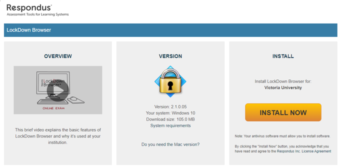 Manage - Respondus Lockdown Browser