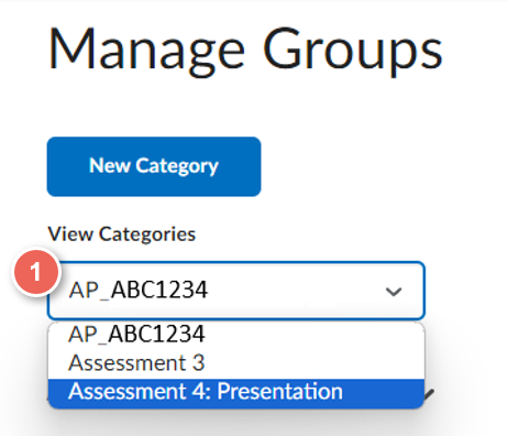 select relevant groups