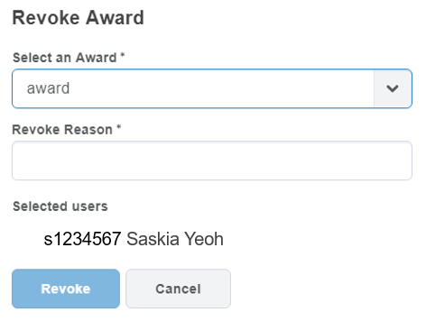 revoke award