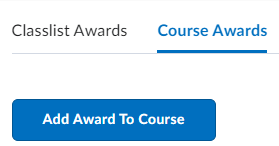 select course awards then add award to course