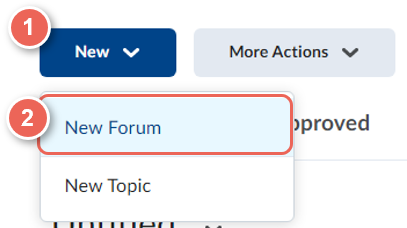 create new forum
