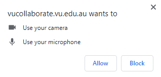 video note allow user of camera and microphone