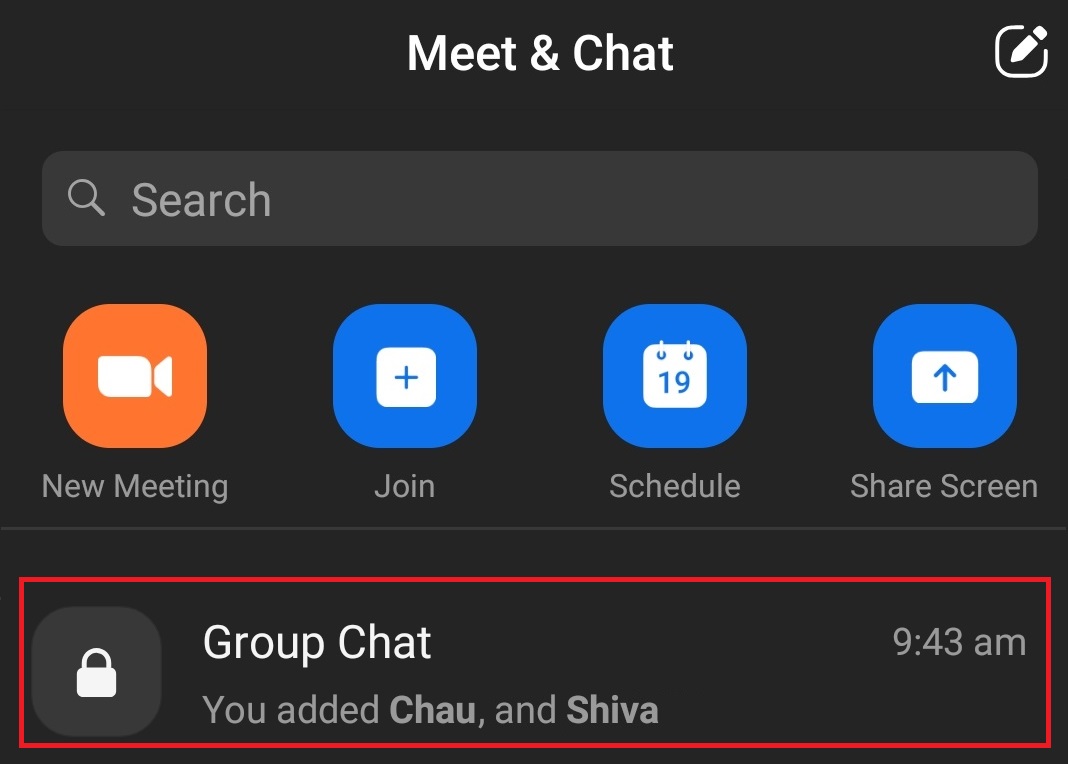 The Group Chat is now available