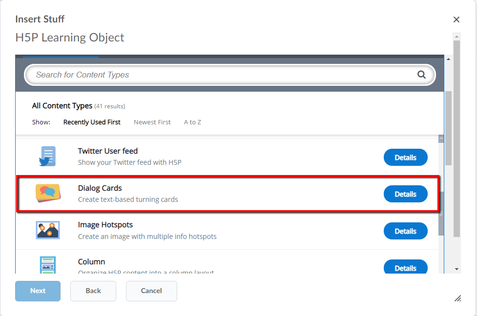 Using the H5P Dialogue Card Tool