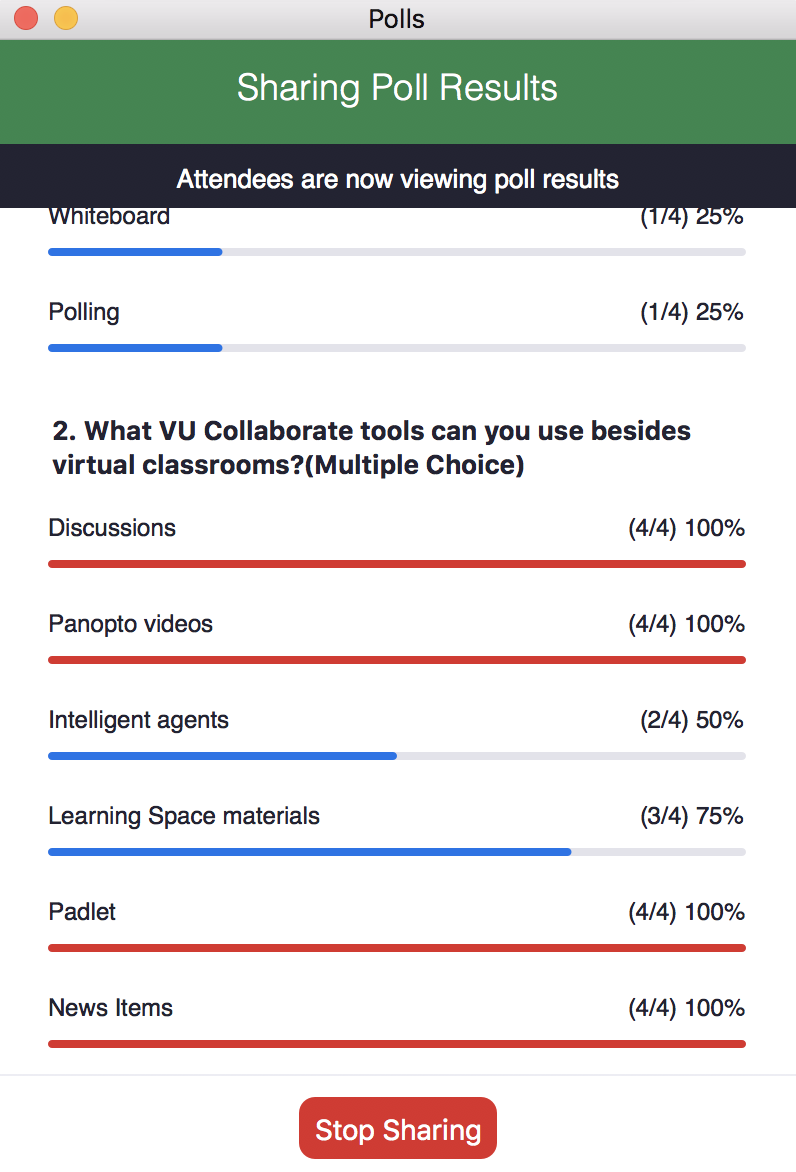 poll result sharing