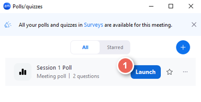 launch a poll