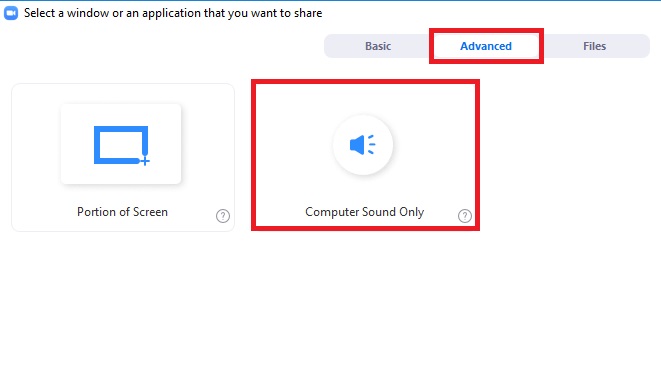  Zoom share sound