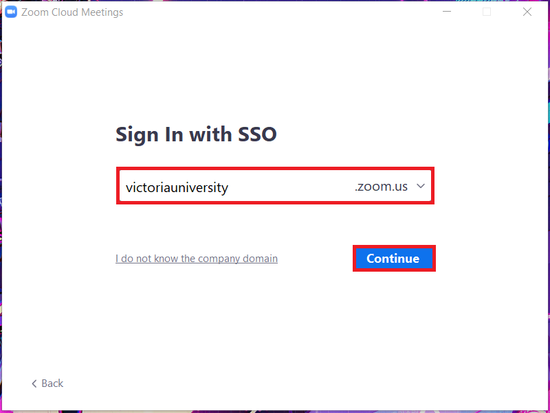 Sign in with SSO 2