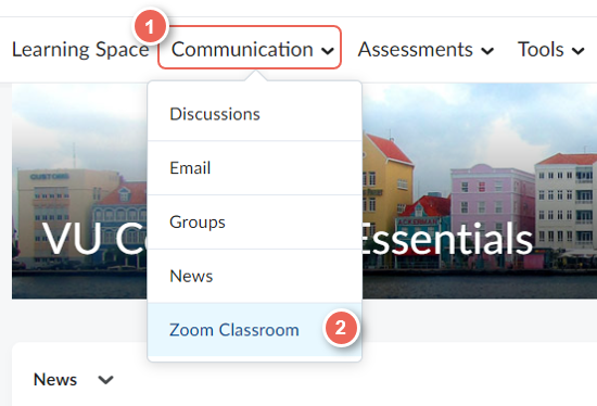 access zoom classroom from communication