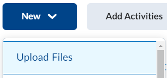 From new, select upload files