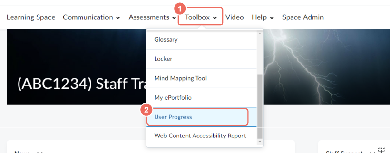 toolbox user progress