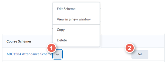 edit or set new scheme as default