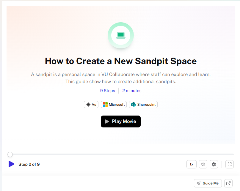 how to create a new sandpit